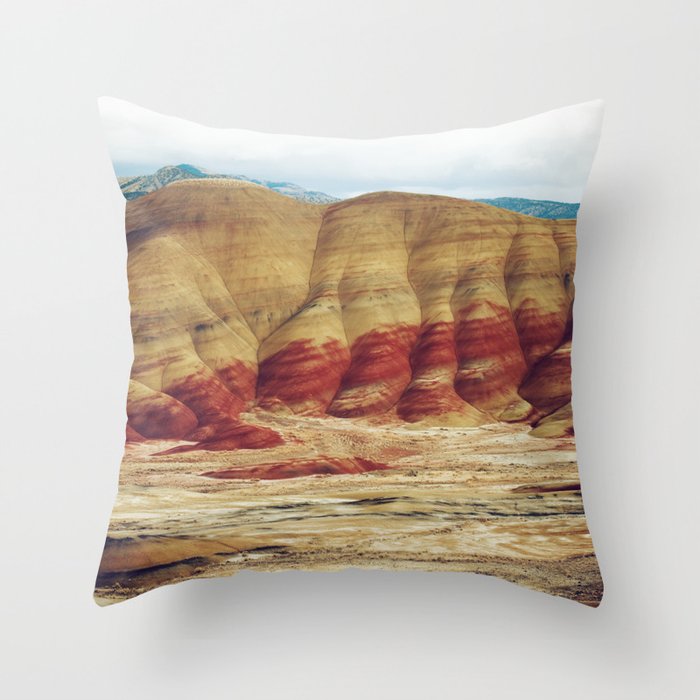 Painted Hills Throw Pillow