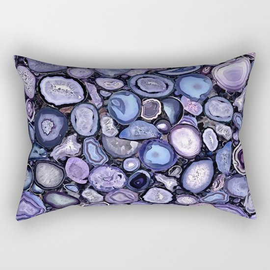 Agate crystals Rectangular Pillow