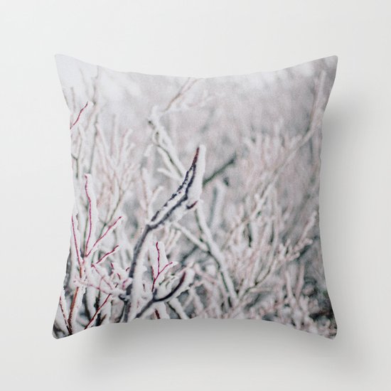 Winter Snow Throw Pillow