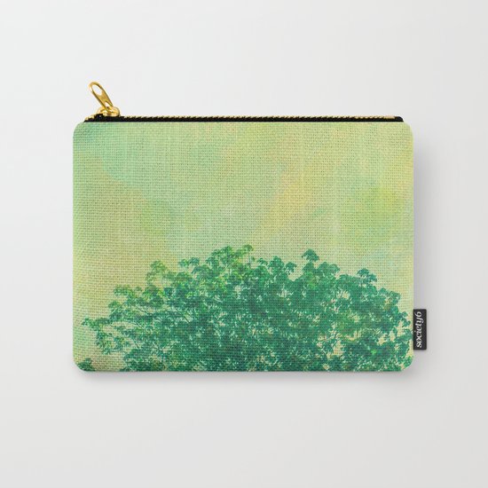 Green Lone Tree, Summer Sunlight Carry-All Pouch