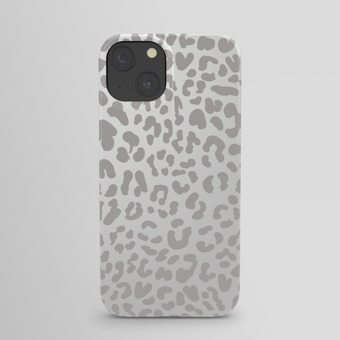 Silver Leopard iPhone Case