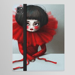 Lady in red iPad Folio Case