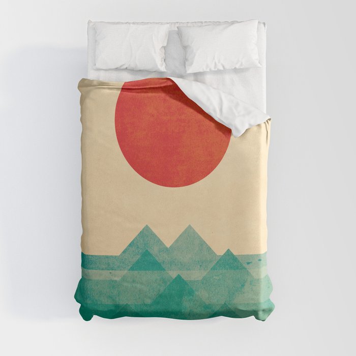 The ocean, the sea, the wave Duvet Cover