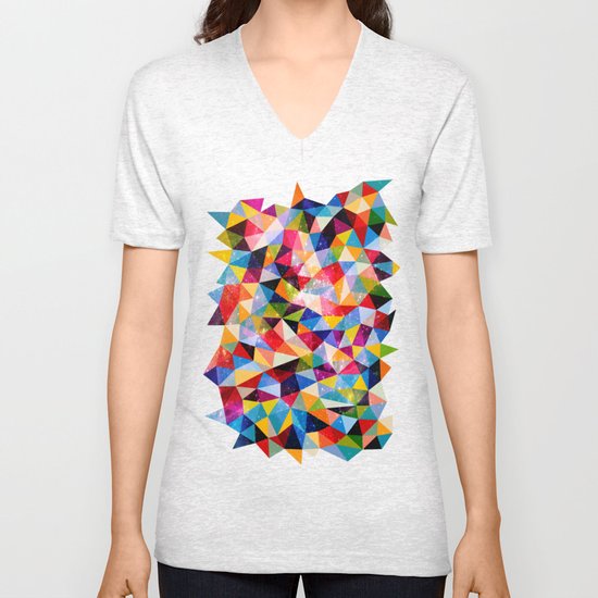 Space Shapes Unisex V-Neck
