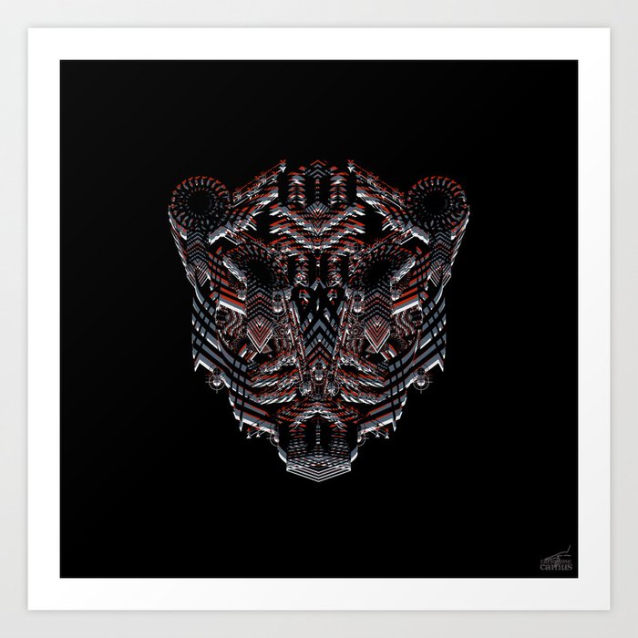 Tiger Abstract Art Print