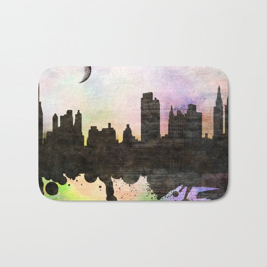 new York new York Bath Mat