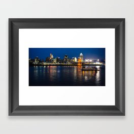 Cincinnati Skyline Framed Art Print
