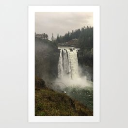 Twin Peaks Falls Art Print