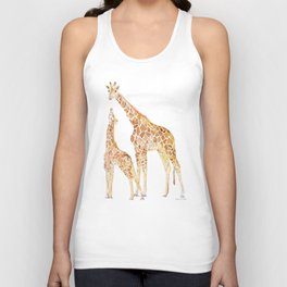 Mother and Baby Giraffes Tank Top