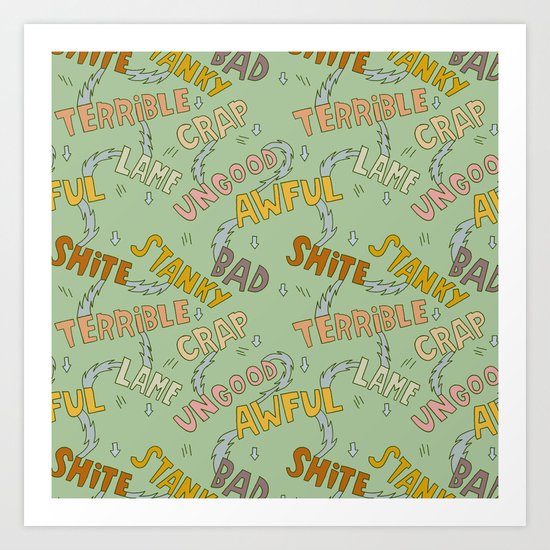 BAD PATTERN Art Print