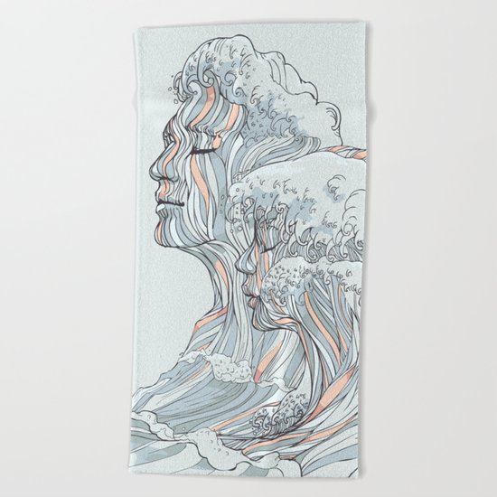 BREATHE DEEPLY Beach Towel