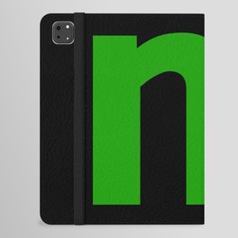 letter M (Green & Black) iPad Folio Case