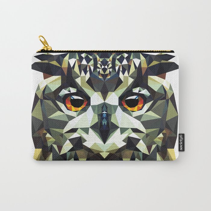Polygon Owl Carry-All Pouch