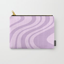 Swirl Marble Stripes Pattern (lavender) Carry-All Pouch