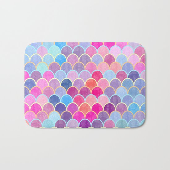 Watercolor Lovely Pattern VIII Bath Mat