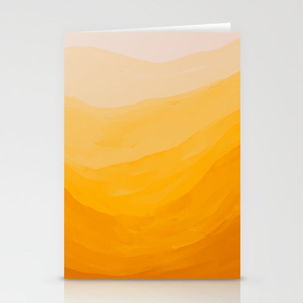 Tangerine Landscape Stationery Cards