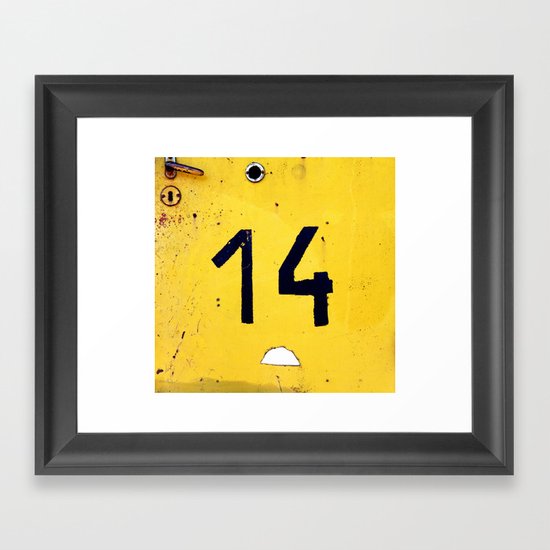 YELLOW Framed Art Print