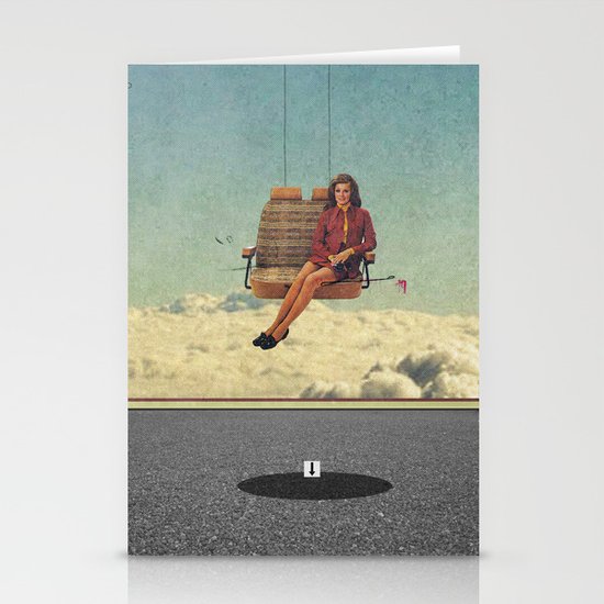 Up In The Air | Collage Stationery Cards