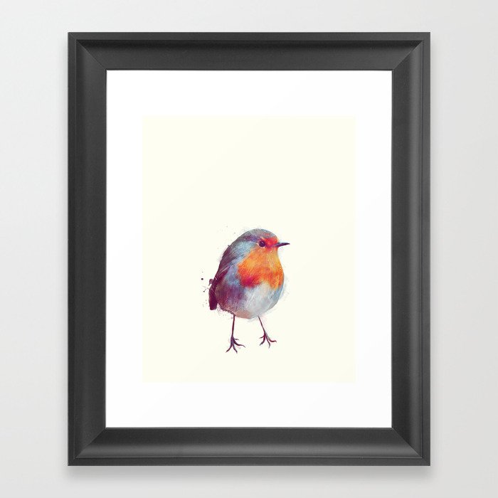 Winter Robin Framed Art Print