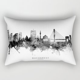 Bucharest Romania Skyline Rectangular Pillow