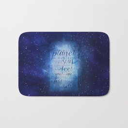 That's who I am | Doctor Who Bath Mat | Typography, Space, Movies & TV, Mixed Media 