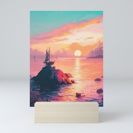 Prints Wall Art, Wall Prints, Prints, Sea Poster, Sunset Poster, Pastel Colors, Sailor Poster Mini Art Print