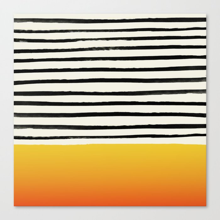Sunset x Stripes Canvas Print