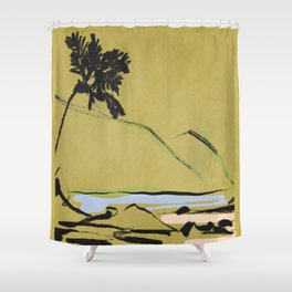 Landscape sketch art 11 Shower Curtain