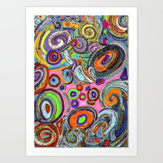 Abstracto Rocoso Art Print