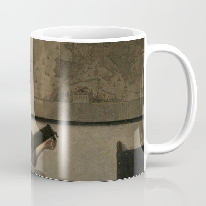 Vermeer,Woman with a Lute,Mujer con laúd, De luitspeelster Coffee Mug