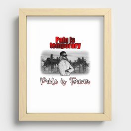 Pain VS Pride Recessed Framed Print