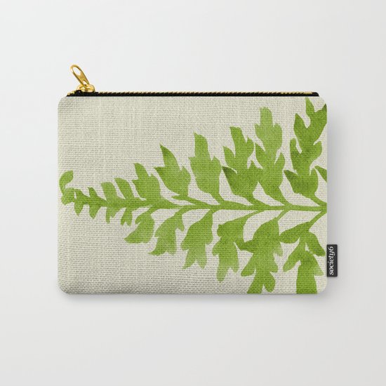 Lime Fern Carry-All Pouch