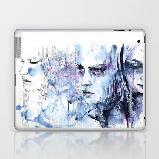 waves - to and fro Laptop & iPad Skin