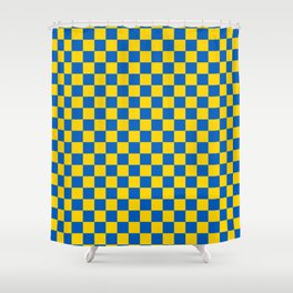 Ukrainian Flag Pattern Shower Curtain