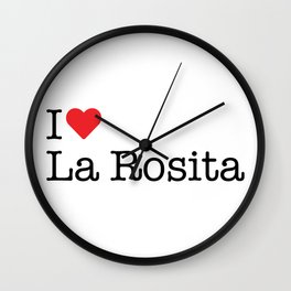 I Heart La Rosita, TX Wall Clock