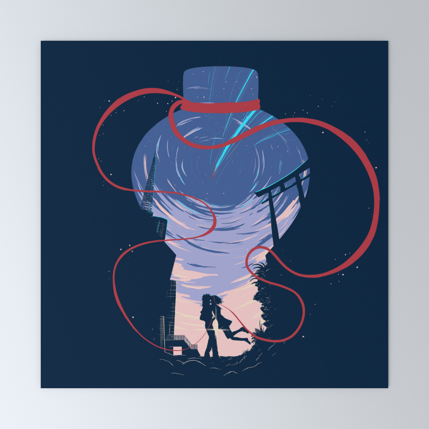 Wallpaper Unmei No Akai Ito Mini Art Print By Alessandrospedicato Society6 Free HD