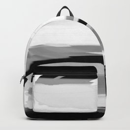 Soft Determination Black & White Backpack | Contrast, Style, Black, Blackwhite, Silverpegasus, Modern, Blackandwhite, Painting, Design, White 