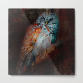 Abstract Barred Owl Metal Print | Abstract, Owl, Jaiart, Dark, Texture, Wildlife, Painting, Nature, Jaijohnson, Bird 