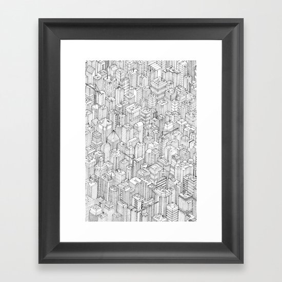 Isometric Urbanism pt.1 Framed Art Print