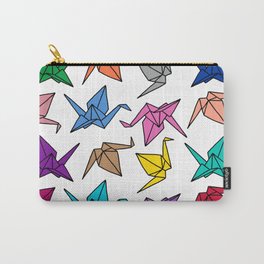 Origami Cranes Colorful Palette Carry-All Pouch