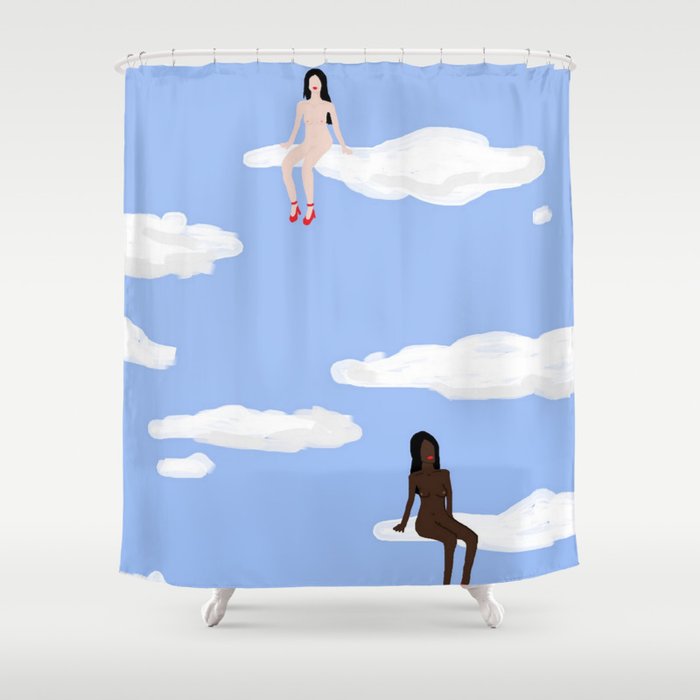 All Strippers Go To Heaven Shower Curtain