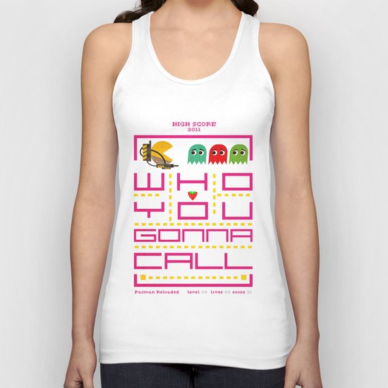pacman ghostbuster Unisex Tank Top