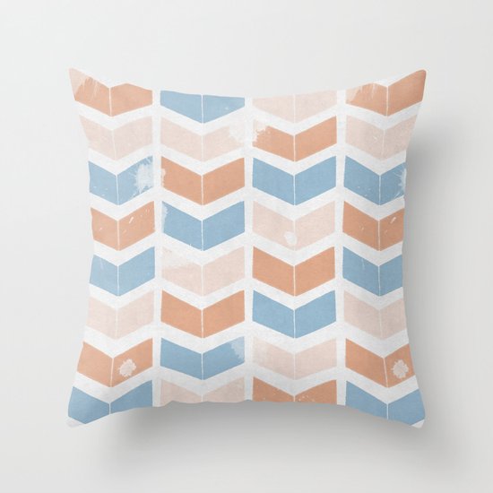 stamb chevron 2 Throw Pillow