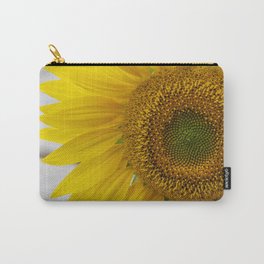 Bold sunflower in France - summer yellow flower - travel photography Carry-All Pouch