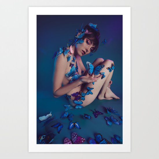 Butterfly Fly Free Art Print