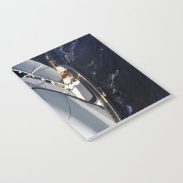 aerial photograph of luxury sailboat Notebook