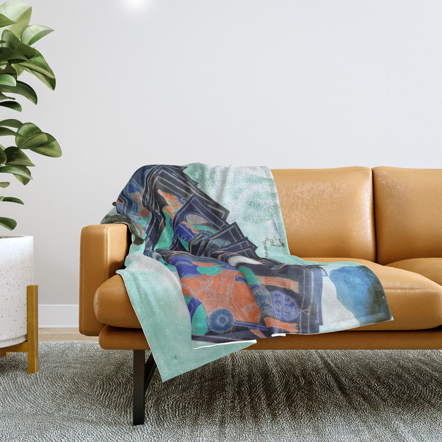 Tarot Card Mystical Gypsy Fortune Teller Fantasy Throw Blanket