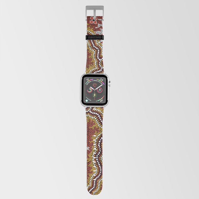 Aboriginal Art Authentic - Mountains Apple Watch Band