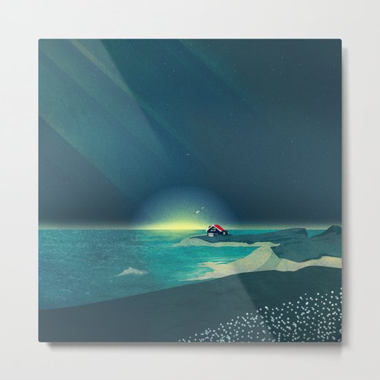 House by the Sea Metal Print