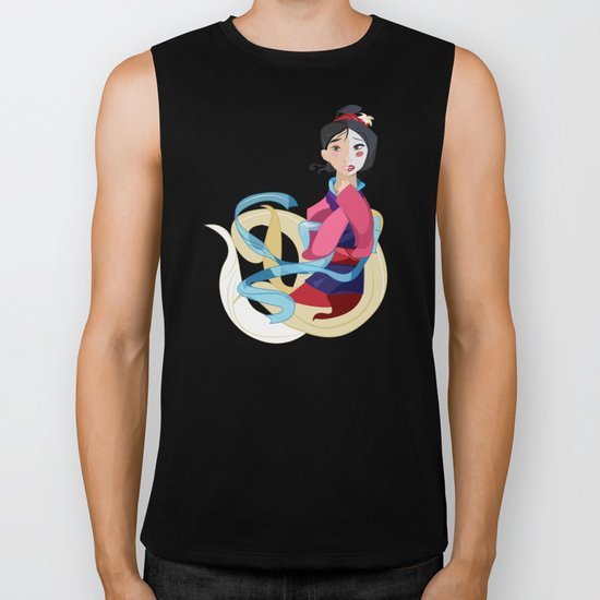 Mulan: Reflection Biker Tank